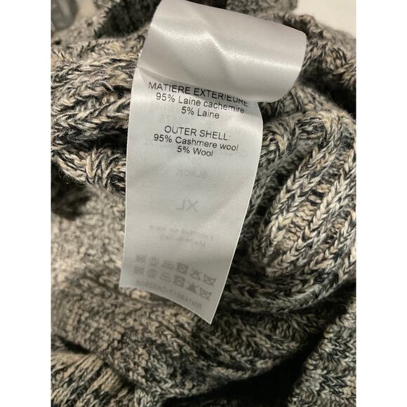 Chlo� 'Ribbed' Black Cashmere Cardigan Size XL - Picture 6 of 6